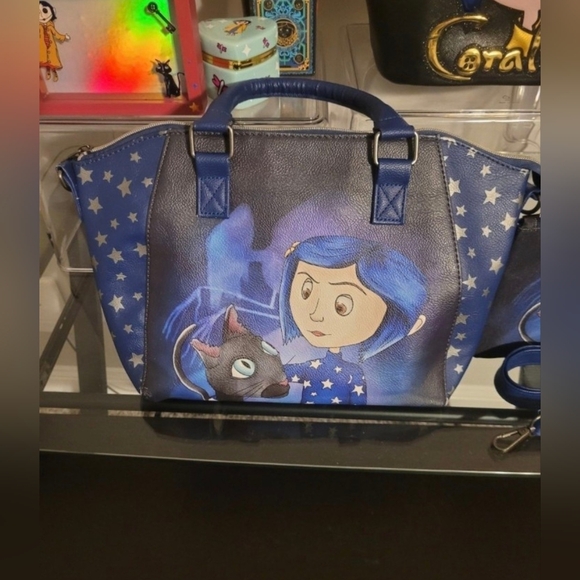 Loungefly Handbags - Loungefly coraline stars satchel crossbody purse